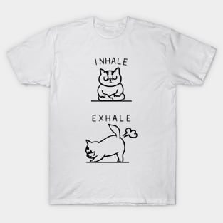 Inhale Exhale Cat T-Shirt